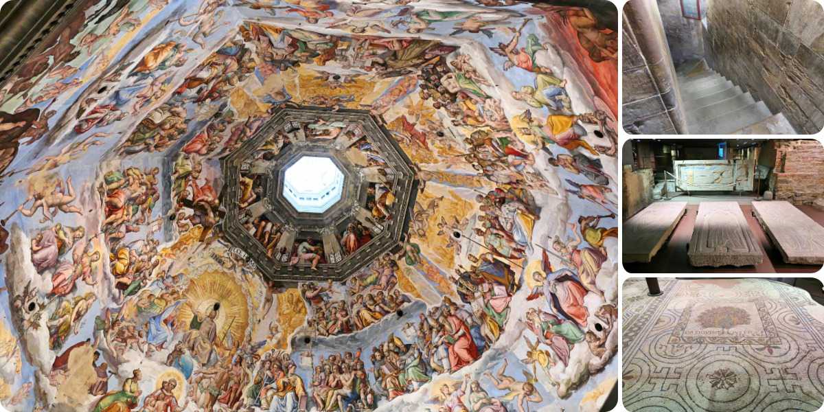 ドゥオーモのクーポラ天井画や地下教会@イタリア観光/フィレンツェ写真
