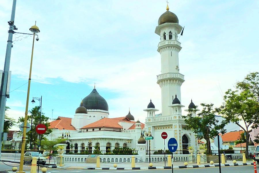 ペナン島ジョージタウンのイスラム教モスク@マレーシア観光/写真