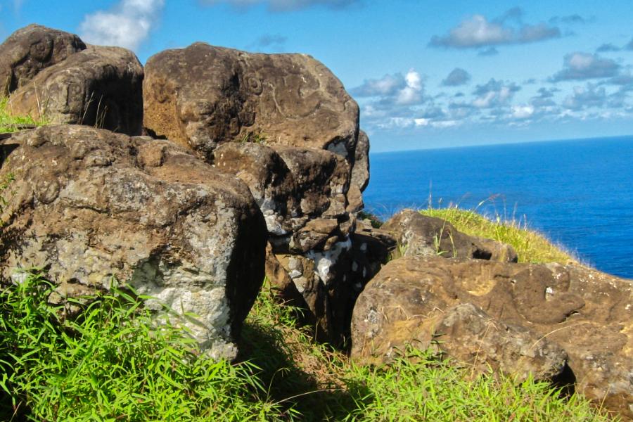 観光世界遺産オロンゴ儀式村(ceremonial village of Orongo)(観光15分)の写真59