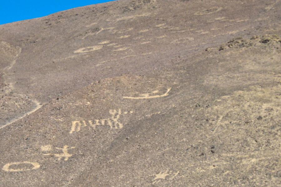 観光遺産候補ピンタードス(Pintados)の地上絵遺跡(観光40分)の写真