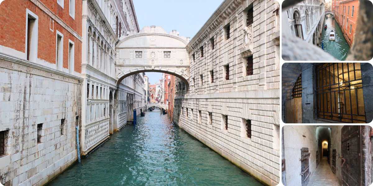 ため息橋（溜息の橋）と牢獄@ヴェネツィア観光/イタリア写真