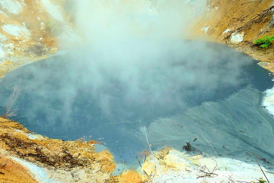 登別温泉の大正地獄の写真@北海道観光