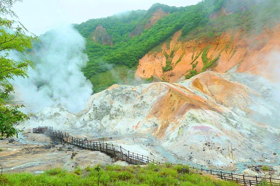 登別温泉の地獄谷の写真@北海道観光