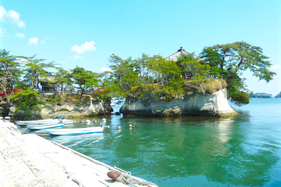 松島湾の五大堂の写真