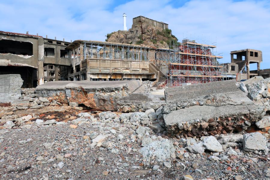 観光世界遺産軍艦島/端島炭鉱(はしま たんこう)(軍艦島クルーズ)(観光40分+島の周回15分/クルーズ全体は3時間)の写真