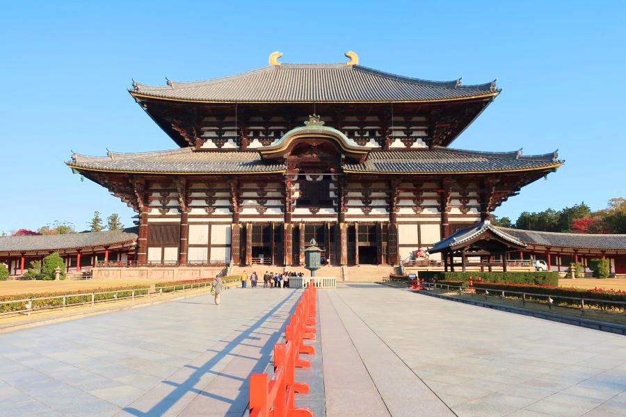 世界遺産 古都奈良の東大寺の大仏殿の写真@奈良観光