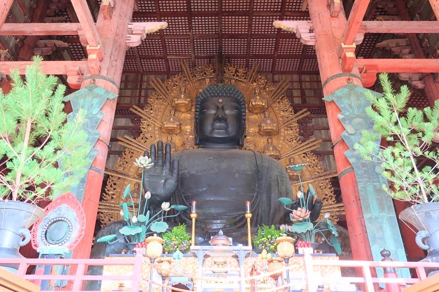 世界遺産 古都奈良の東大寺の大仏像の写真@奈良観光
