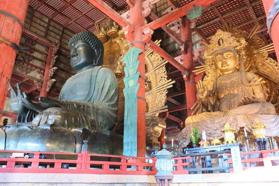 世界遺産 古都奈良の東大寺の大仏と如意輪観音菩薩像@奈良観光