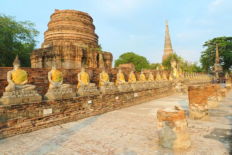 世界遺産古都アユタヤ歴史公園のワット・ヤイチャイ・モンコン写真@タイ観光