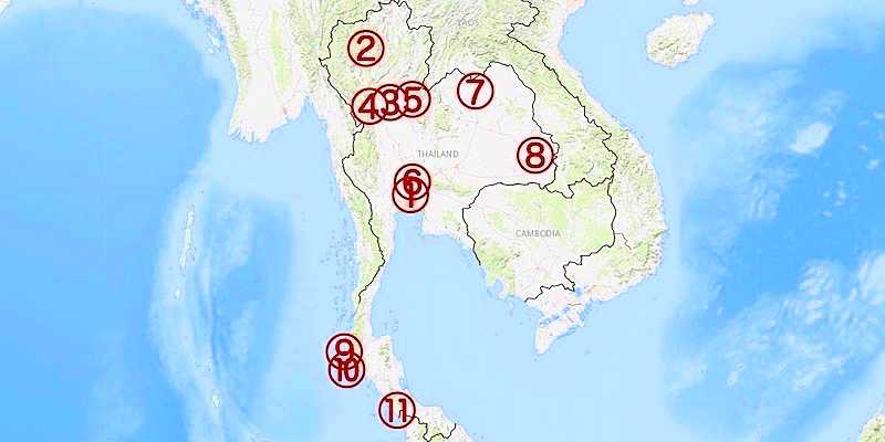 タイのマップ/地図