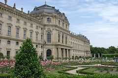世界遺産ヴュルツブルク司教館、その庭園群と広場