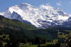 世界遺産スイス・アルプスのユングフラウとアレッチ氷河