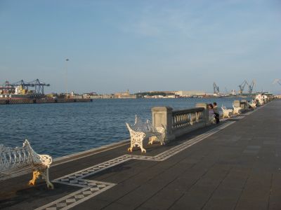 ベラクルスの港の風景