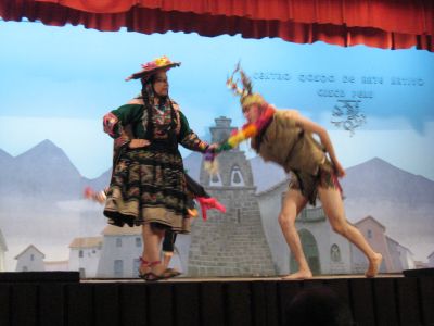 ペルー伝統の民族舞踏寸劇