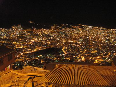 エルアルトからラパス夜景